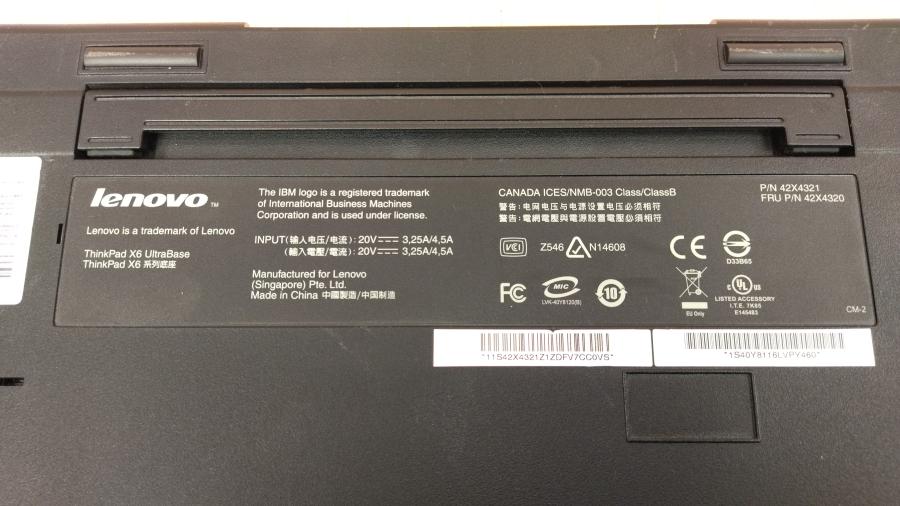 114-646-002 Репликатор портов LENOVO ThinkPad X6 UltraBase #15