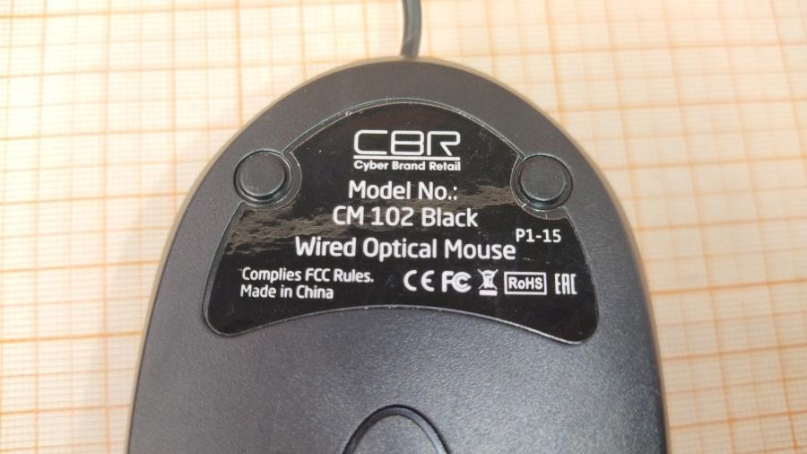 114-725-001 Мышь проводная CBR Optical Mouse CM102 #4
