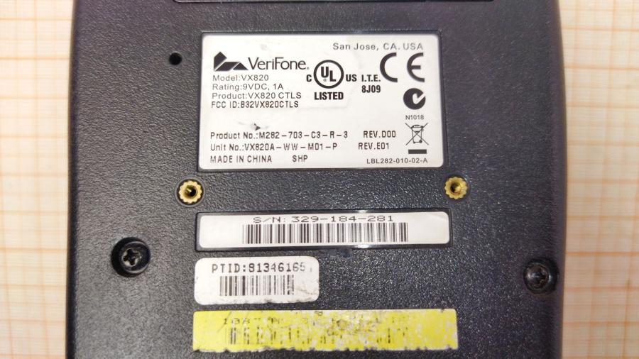 114-790-001 Платежный терминал VERIFONE VX820 #10