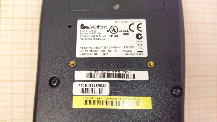 114-790-003 Платежный терминал VERIFONE VX820 #10