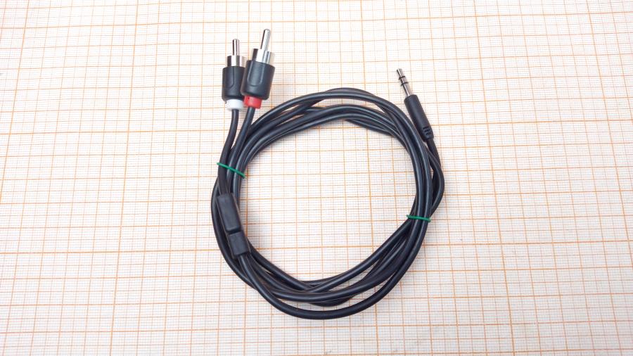 114-805-001 RCA audio cable   MiniJack 3.5 (M) - 2xRCA (M) 1.6M #1