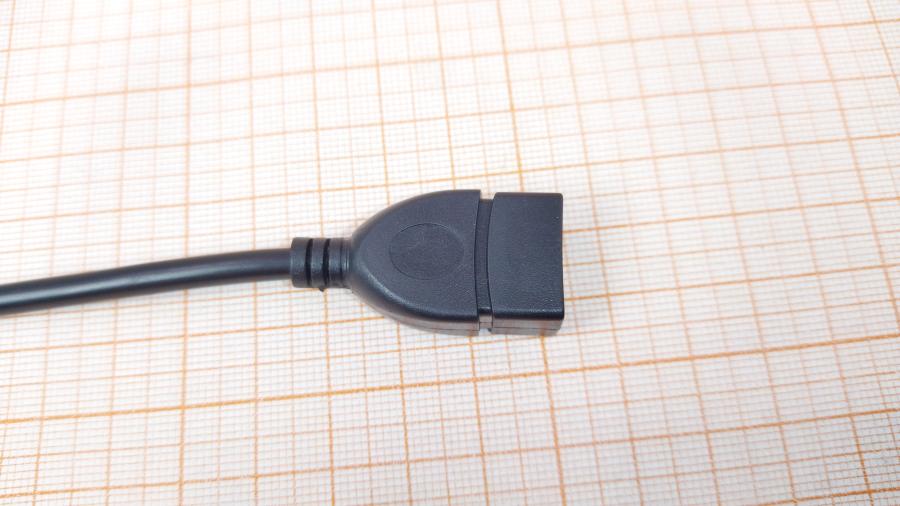 114-808-001 Кабель micro-USB  USB A (F) - Micro-USB (M) 0.15m #4