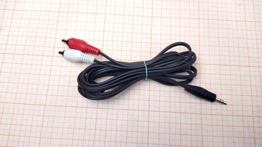 114-573-002 RCA audio cable  2m/Jack 3.5mm-RCA #1