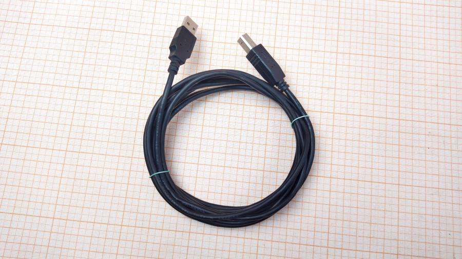 114-812-001 Кабель USB  USB A (M) - USB B (M) 3m blk/gry #1