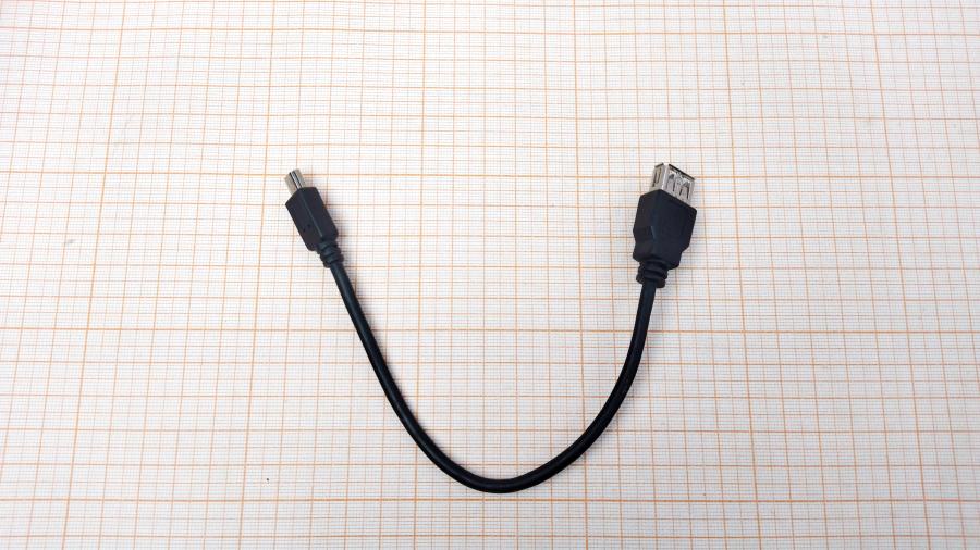 114-818-001 Кабель mini-usb  USB A (F) - Mini-USB (M) 0.2m #1
