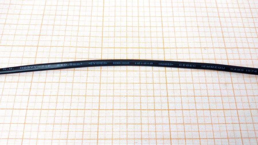 114-821-001 Кабель питания CEE 7/16   CEE7/16 - IEC-C7 2G×0.5мм² 1.8M #6