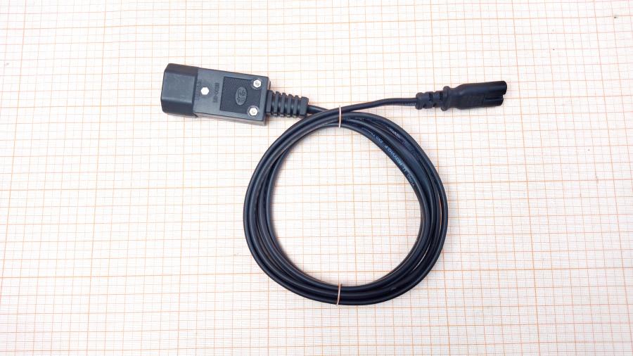 114-823-001 Удлинитель питания IEC-C14  IEC C7 - IEC C14 1.7m blk #1