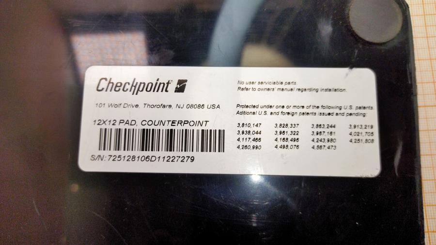 040-066-002 Деактиватор CHECKPOINT 12X12 PAD C/PT IX 4/6 #4