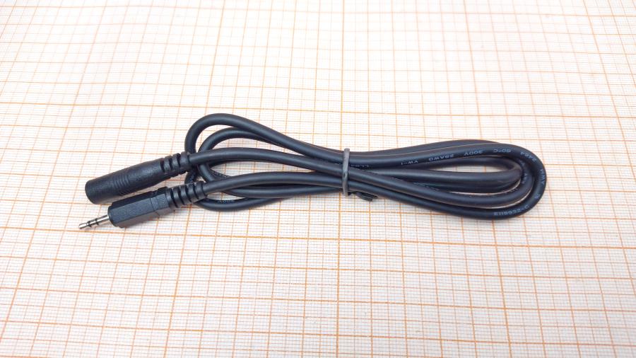 114-900-001 Кабель интерфейсный  MiniJack 2.5 (F) - MiniJack 2.5 (M) 1m STEREO #1