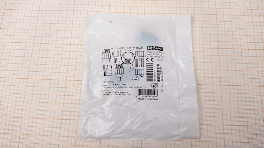 114-905-001 Кабельный разъём PHOENIX CONTACT 0.75/4IDC/18018KU-KU BK #3