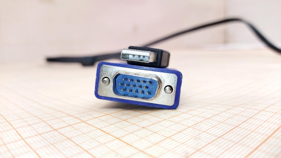 114-945-001 Кабель KVM  VGA (M) - VGA (M) + USB 1.2M #2