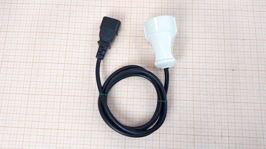 114-954-001 Кабели питания CEE7/7   CEE7/3 - IEC-C14 3G×0.75мм² 1.5M #1