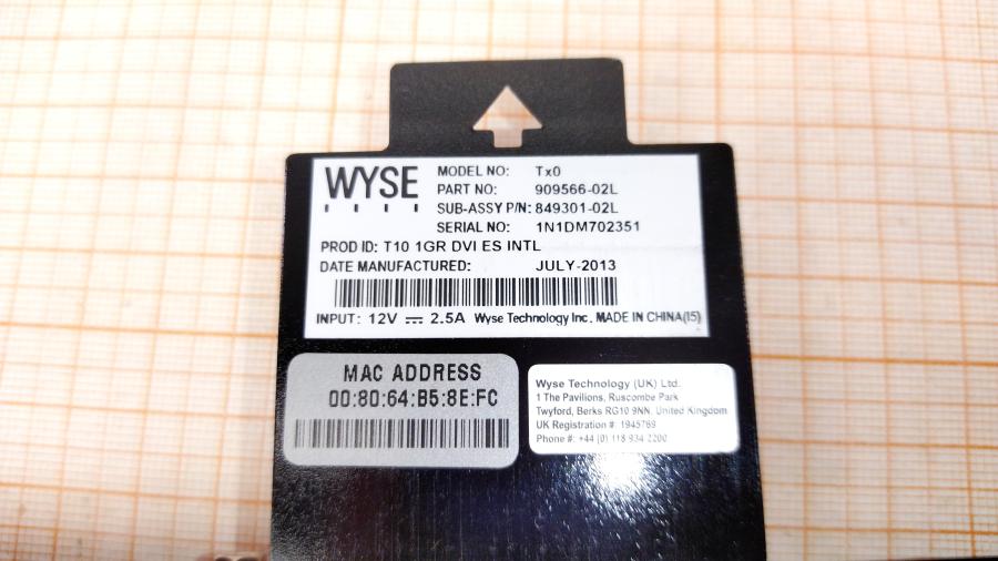 088-735-004 Тонкий клиент WYSE Tx0 909566-02L #11