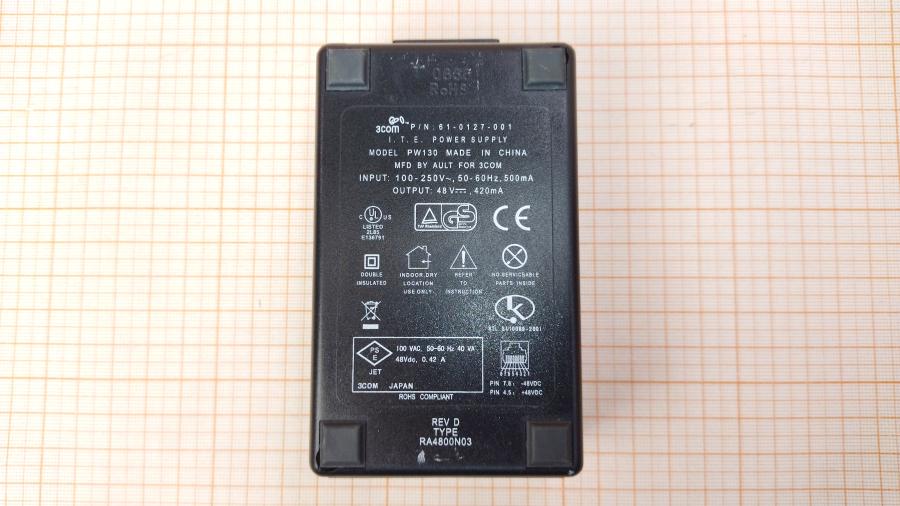 114-971-001 БП POE инжектор 3COM PW130 (61-0127-001) #3