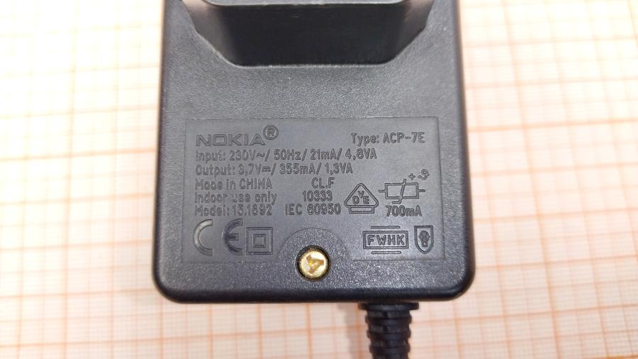 111-385-003 СЗУ для мобильных устройств NOKIA ACP-7E #5