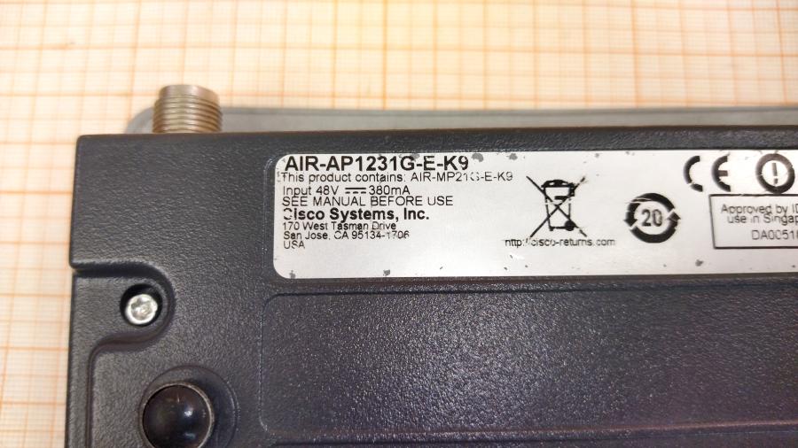 089-334-001 Точка доступа CISCO AIR-AP1231G-E-K9 #9