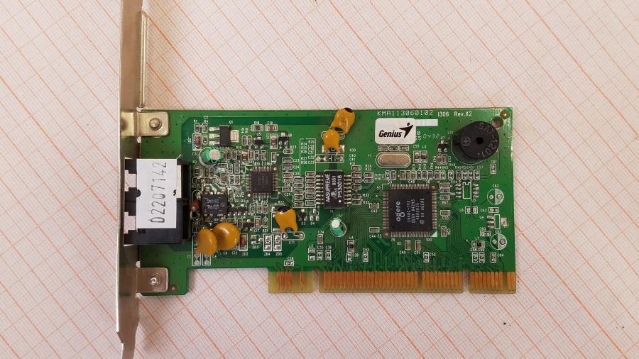 165-1004-001 Сетевая карта Genius GM56PCI-LA #4