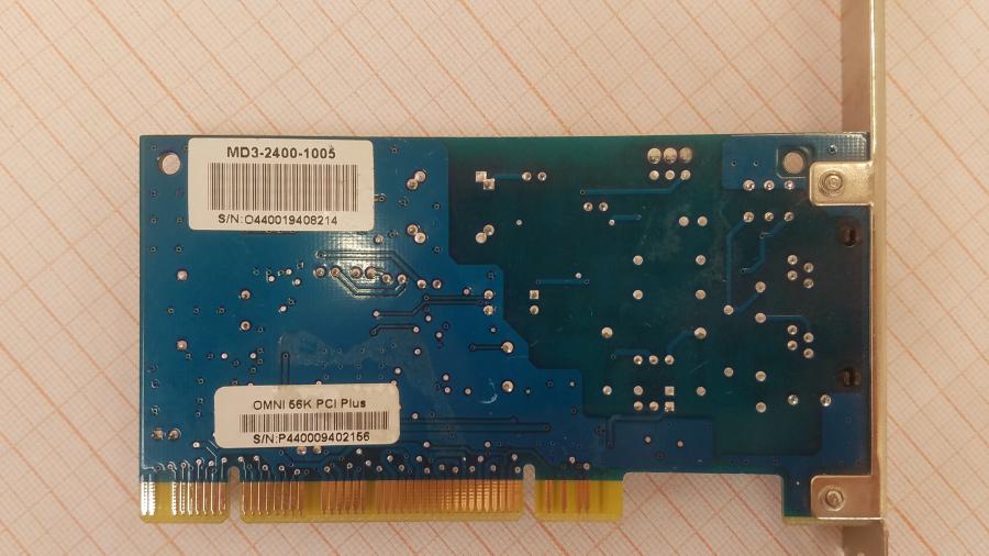 165-1006-001 Сетевая карта ZyXEL OMNI 56K PCI Plus MD3-2400-1005 #3