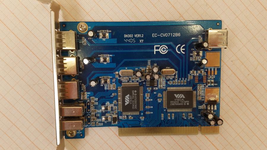 157-051-001 Контроллер PCI USB VIA COMBO DH302 EC-CV0712B6 #3