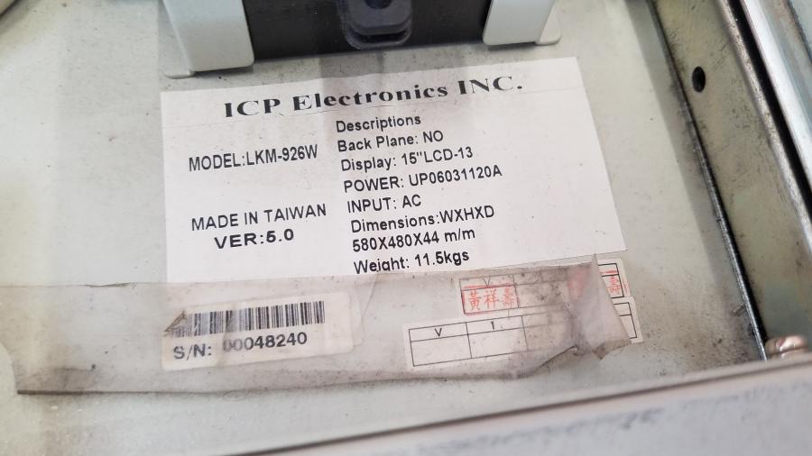 055-066-002 KVM консоль ICP Electronics inc LKM-926W #5