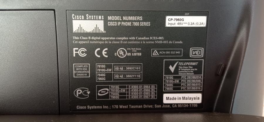 098-018-001 Телефон VoIP CISCO CP-7960G #11