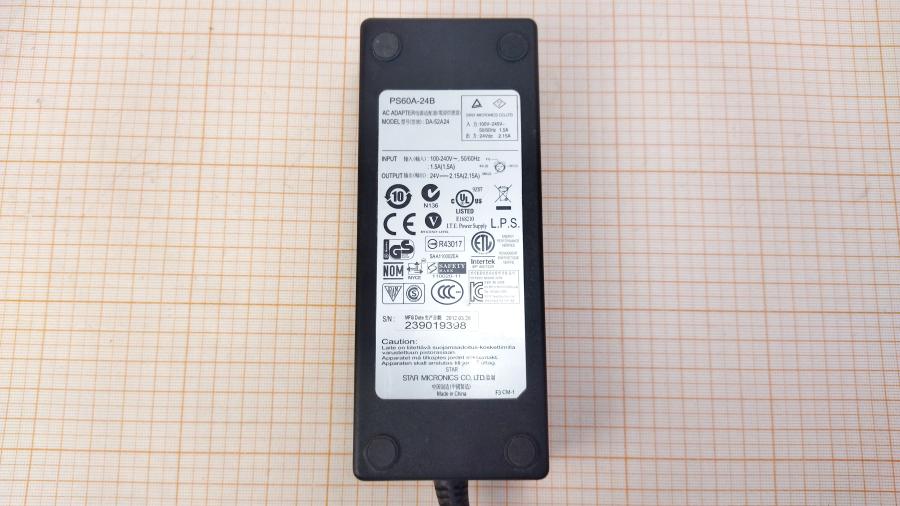 087-009-001 Блок питания (БП) STAR MICRONICS DA-52A24 (PS60A-24B) #2