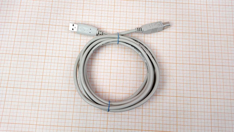 114-812-002 Кабель USB  USB A (M) - USB B (M) 3m blk/gry #1