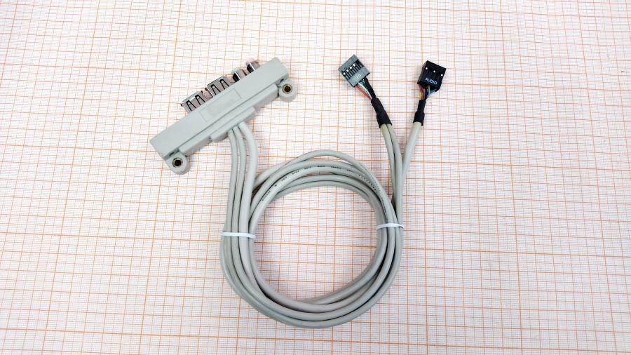 098-107-001 Интерфейсный модуль SAN SHING 2x USB 2.0 / 2x MiniJack 3.5 (SPK, MIC) #1