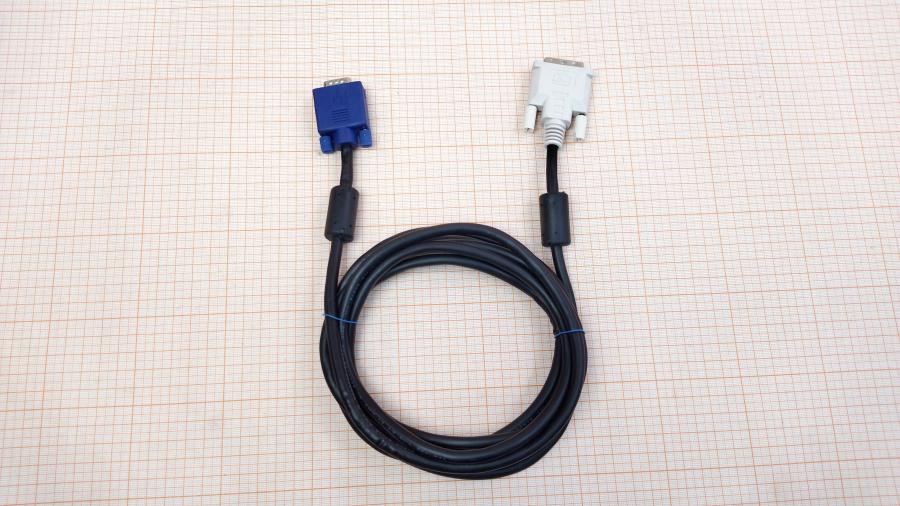149-359-001 Кабель DVI для ЖК мониторов HOTRON DVI-A (M) - VGA (M) 3m #1