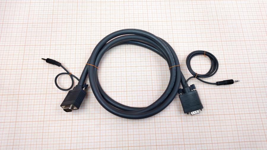 173-264-001 Кабель SVGA 15M/15M KRAMER VGA (D-Sub) + Jack 3.5 mm 1.8M #1