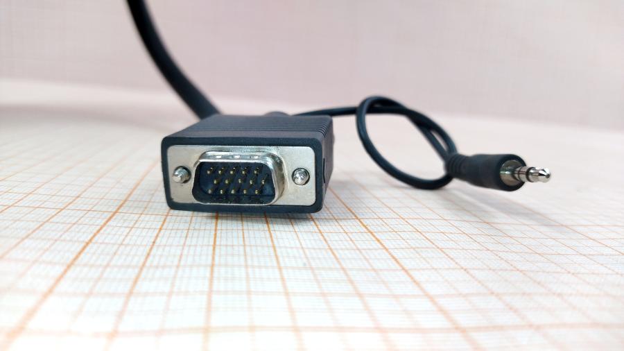 173-264-001 Кабель SVGA 15M/15M KRAMER VGA (D-Sub) + Jack 3.5 mm 1.8M #3