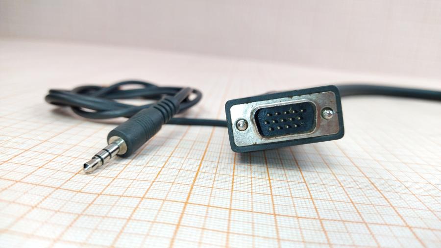 173-264-001 Кабель SVGA 15M/15M KRAMER VGA (D-Sub) + Jack 3.5 mm 1.8M #5