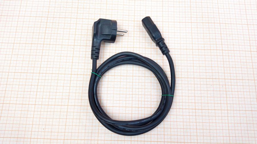 098-165-001 Кабель питания CEE7/7  CEE7/7 Угловой - IEC-C13 3G×0.75мм² 1.8M #1
