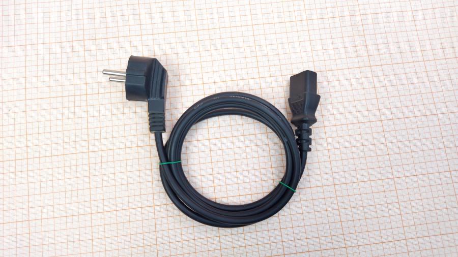 098-171-001 Кабель питания CEE7/7  CEE7/7 Угловой - IEC-C13 3×0.5mm2 1.5m #1