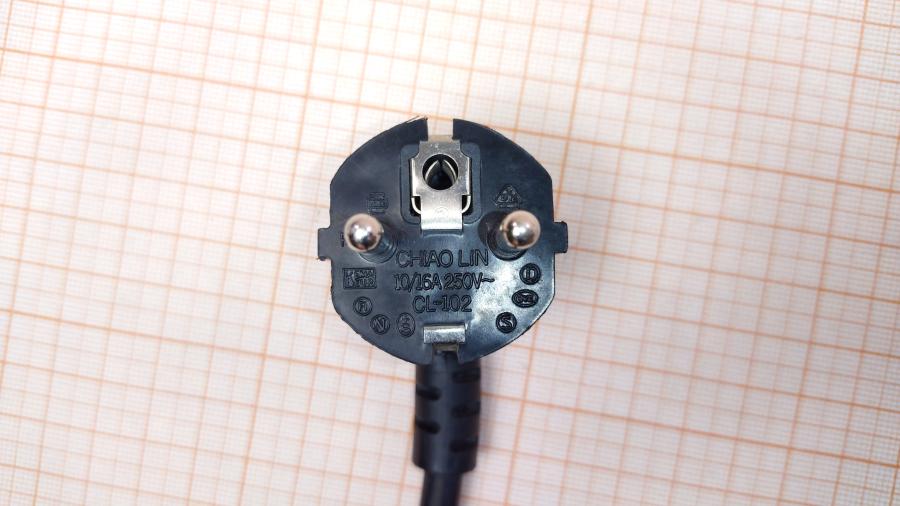 098-177-001 Кабель питания CEE7/7  CEE7/7 Угловой - Pigtail 3×1.0mm2 1.8m #3