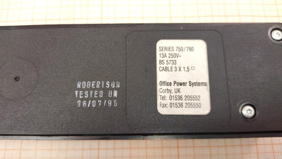 119-017-001 Блок силовых розеток Robertson SERIES 750/760 #8