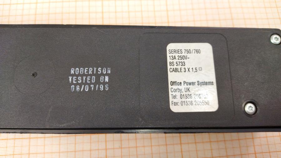 119-017-002 Блок силовых розеток Robertson SERIES 750/760 #8