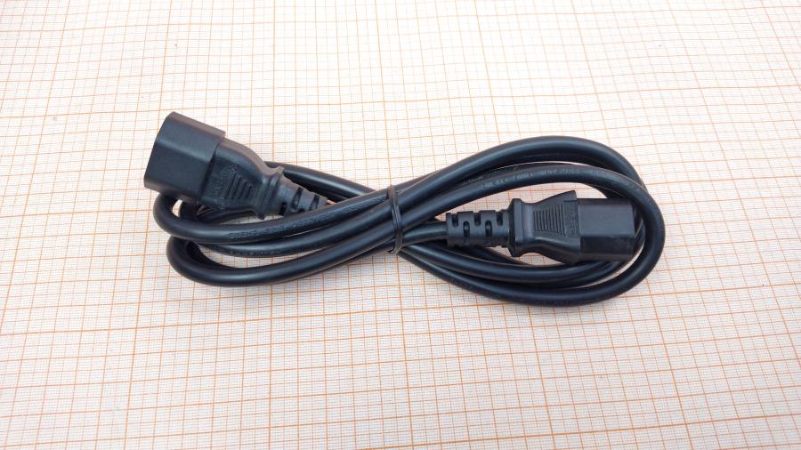 114-434-002 Удлинитель питания IEC-C14  IEC C13 - IEC C14 1.8m blk #1