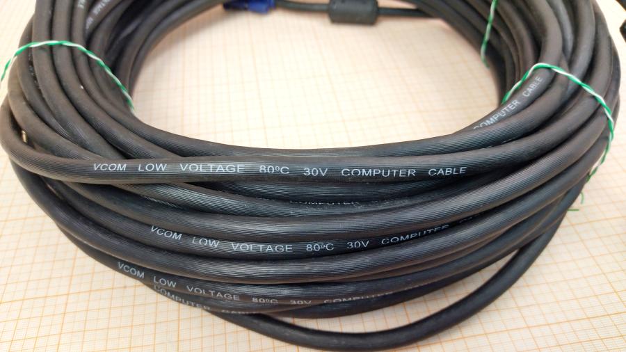 098-223-001 Кабель SVGA 15M/15M VCOM VGA 15M - VGA 15M 30m #4