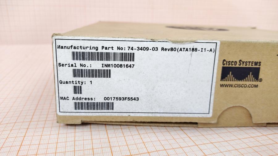 164-033-001 Шлюз VoIP CISCO ATA 186/188 #12