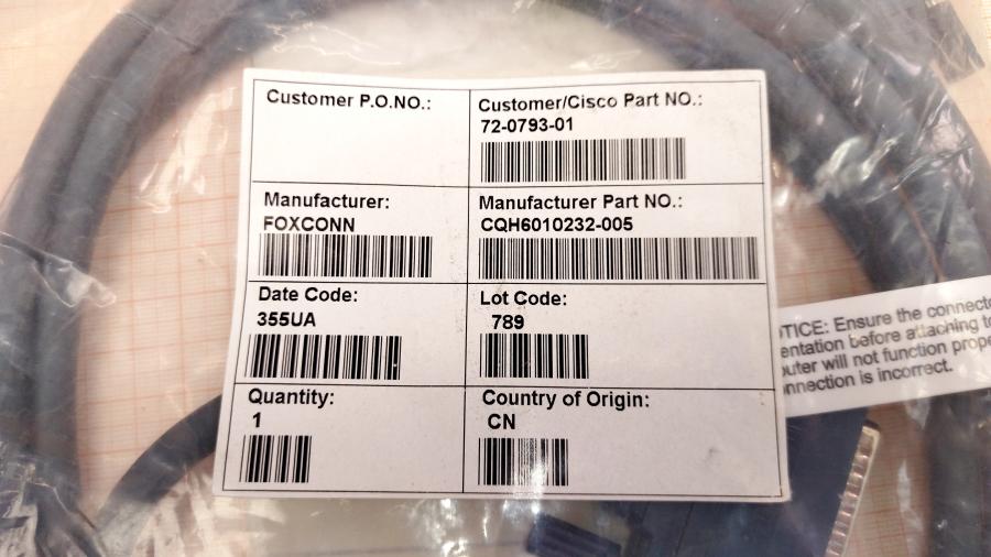 164-035-001 Кабель интерфейсный CISCO CAB-232MT= (72-0793-01) #2