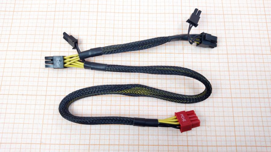 174-195-001 Переходник питания  PCI-E 8Pin (M) - 2x PCI-E 6+2Pin (M) #1