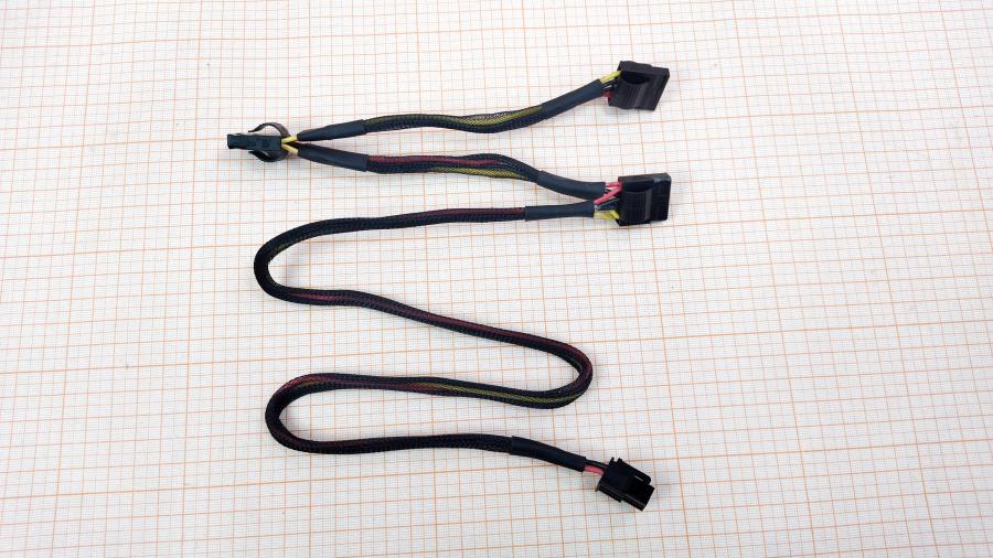 098-260-001 Переходник питания  PCI-E 6Pin (M) - 3x Molex 4Pin #1