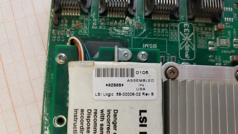 101-003-001 Контроллер PCI LSI MegaRAID SATA 300-8X #4