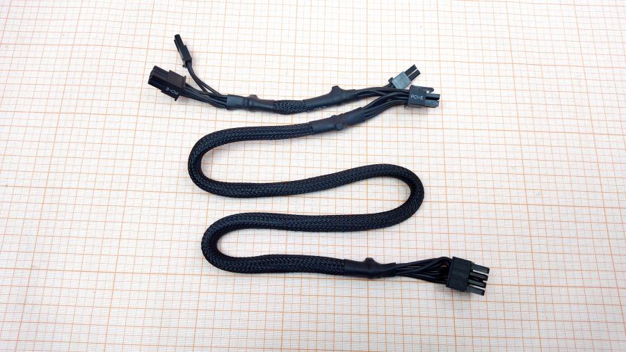 098-273-001 Переходник питания CORSAIR PCI-E 8Pin (M) -  2x PCI-E 6+2Pin (M) 0.6M #1