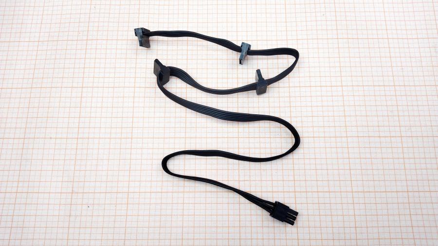 098-283-001 Переходник питания  PCI-E 6Pin (M) - 4x SATA 15Pin 0.7M #1