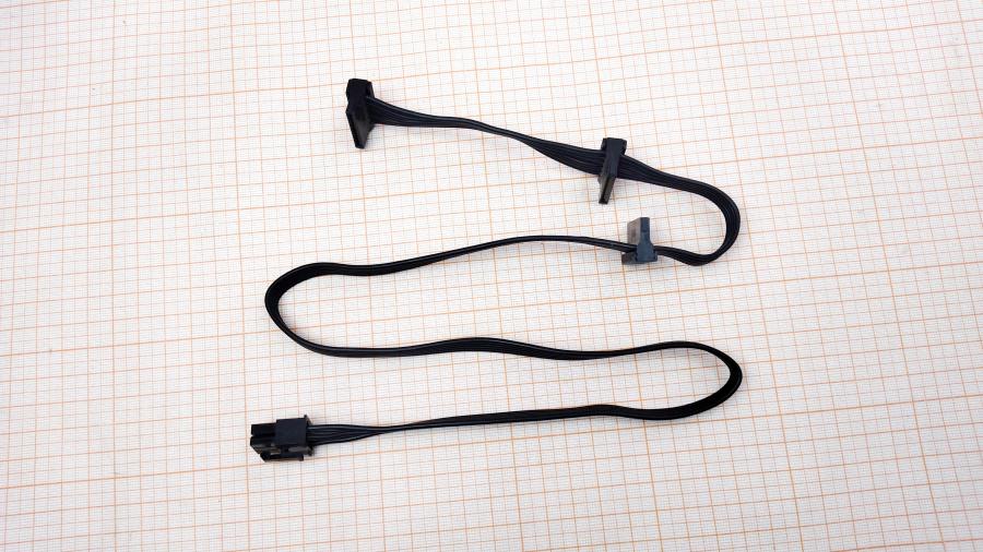 098-285-001 Переходник питания   PCI-E 6Pin (M) - 3x SATA 15Pin 0.7M #1