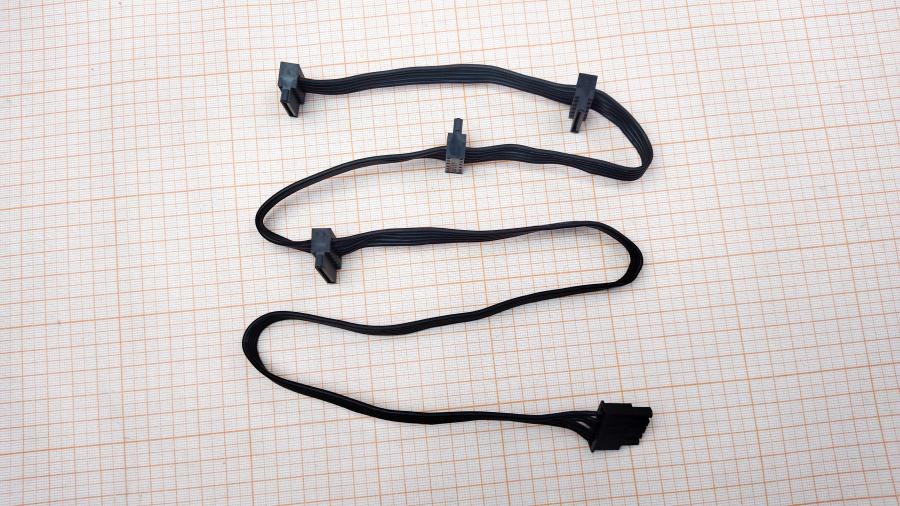 098-287-001 Переходник питания  PCI-E 5 Pin (M) - 4x SATA 15Pin (M) 0.8M #1