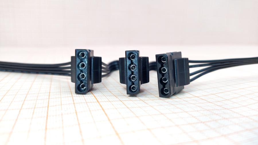 098-295-001 Переходник питания  PCI-E 6Pin (M) - 3x Molex 4Pin (M) + FDD 4Pin (M) 0.75M #3