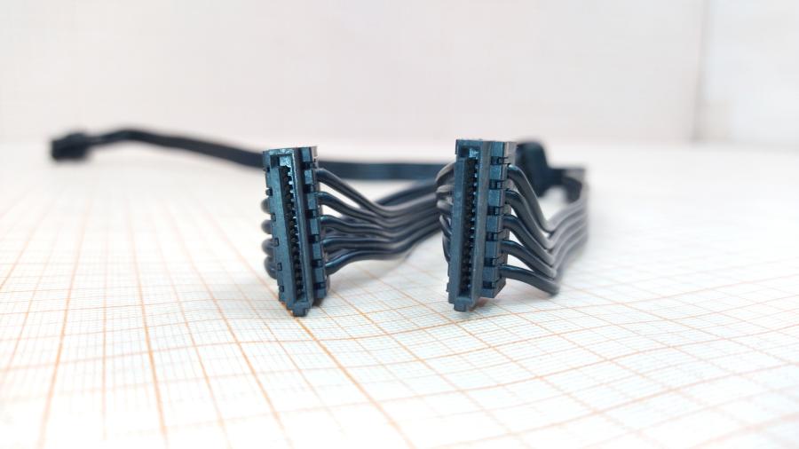 098-296-001 Переходник питания  PCI-E 6Pin (M) - 2x SATA 15Pin (M) + Molex 4Pin (M) 0.8M #3